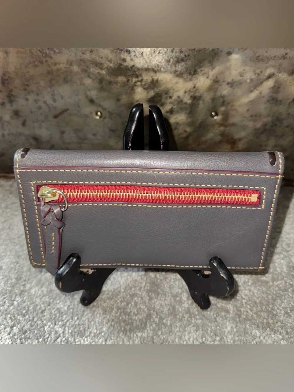 Dooney & Bourke Florentine Continental Wallet in Slate